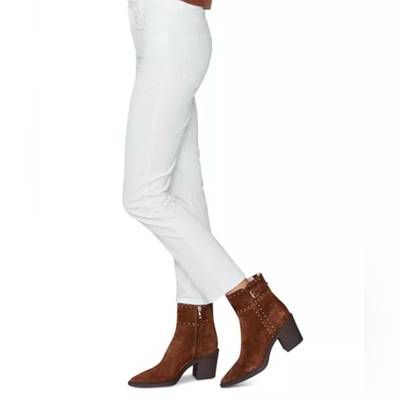 New Paige Cindy High Rise Ankle Straight Corduroy Jeans in Ecru - Picture 7 of 11